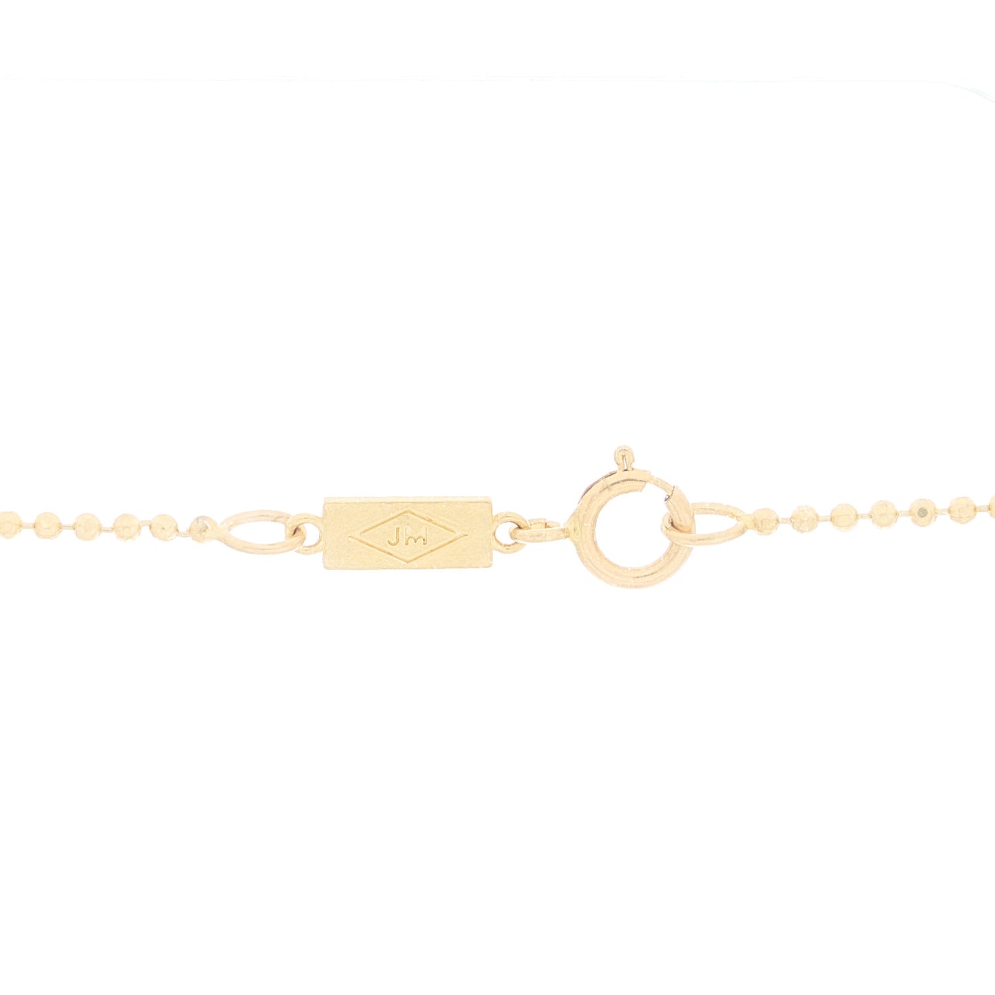 18K Yellow Gold Diamond Good Luck Pendant Necklace