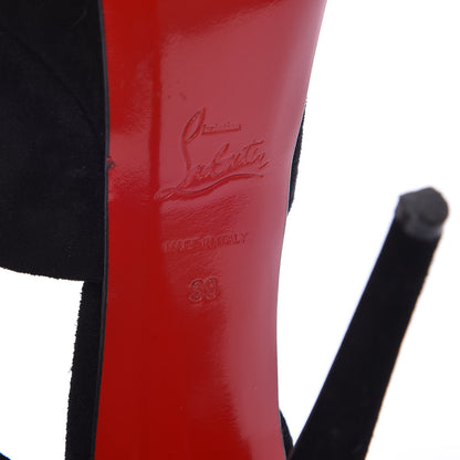 Christian Louboutin Suede Lady Corset 150 Pumps 39 Black 8 of 9
