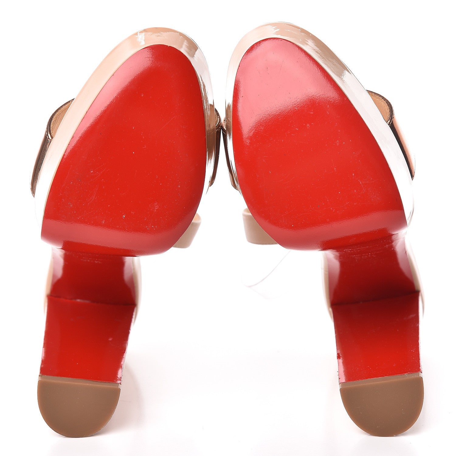 Christian Louboutin Metallic Patent PVC Cherrysandal 140 Platform Sandals 36.5 Doudou 5 of 10