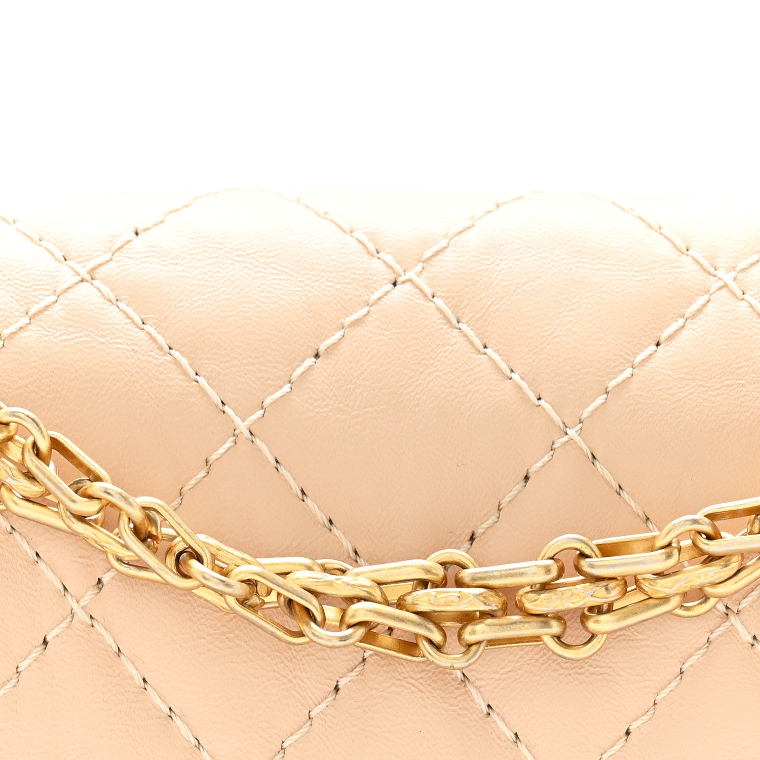 Chanel Aged Calfskin Quilted 2.55 Reissue Mini Flap Beige 8 of 11