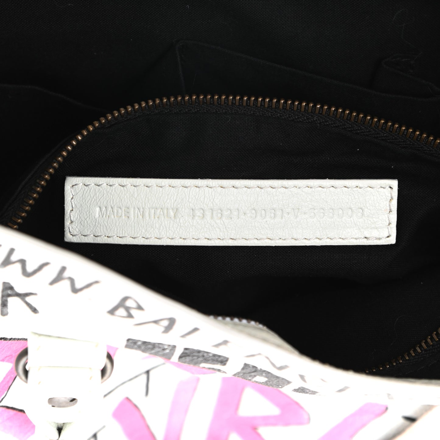 Agneau Graffiti All Over Classic Hardware S City White Multicolor