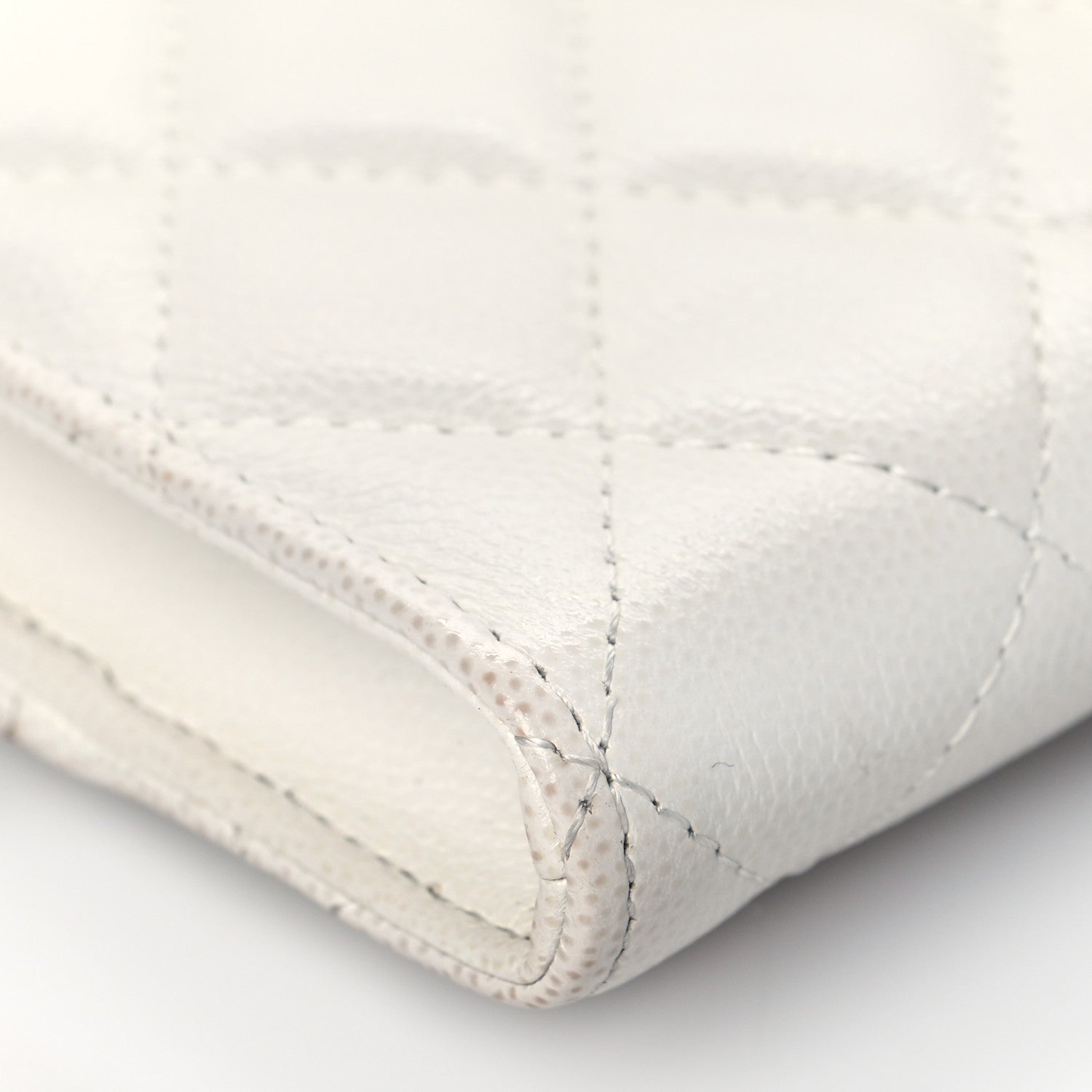 Chanel Caviar Quilted My Everything Clutch With Chain White Black 8 of 11