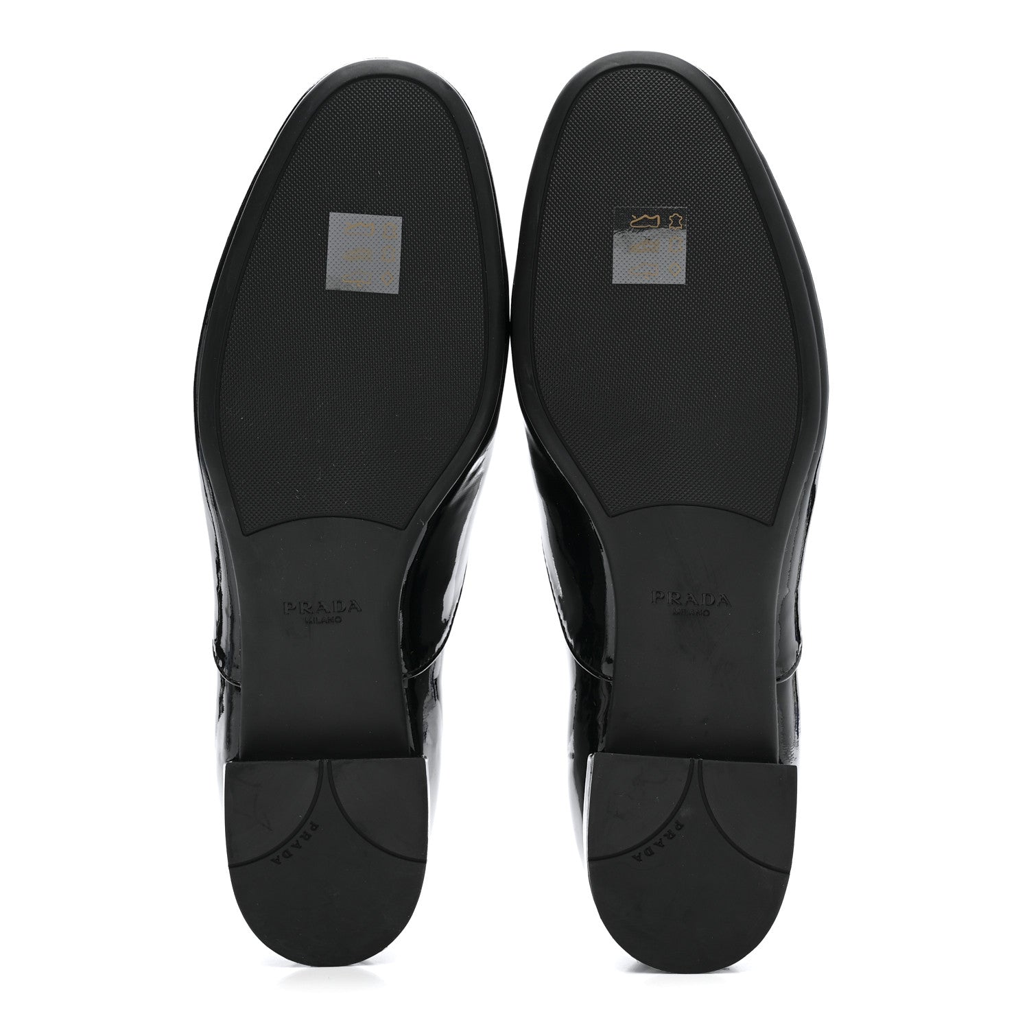 Prada Vernice Lace Up Oxfords 38 Black 6 of 9