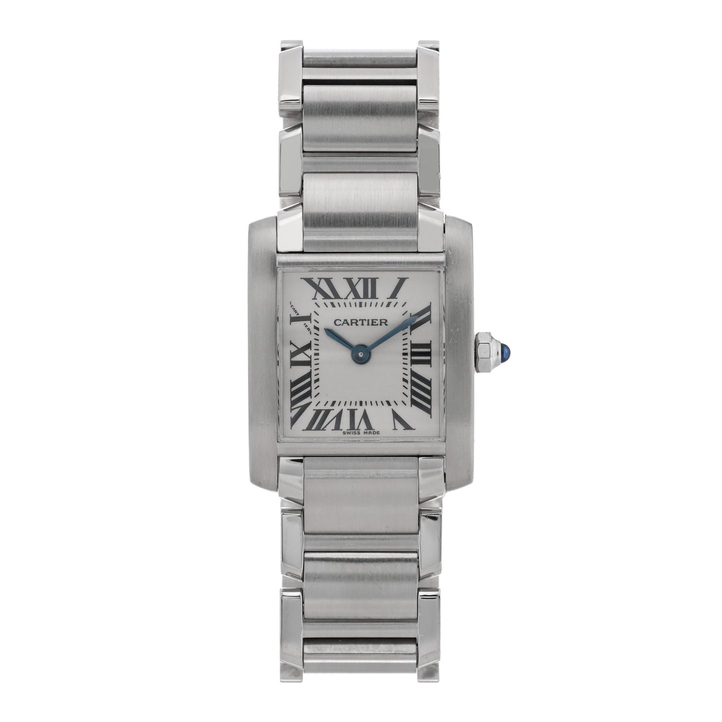 Stainless Steel 20mm Tank Francaise Quartz Watch