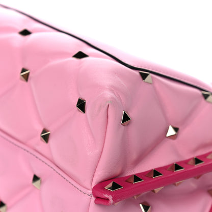 Valentino Garavani Nappa Medium Candystud Top Handle Bag Absolute Disco Pink 7 of 27