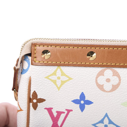 Louis Vuitton Monogram Multicolor Pochette Accessories White 12 of 13
