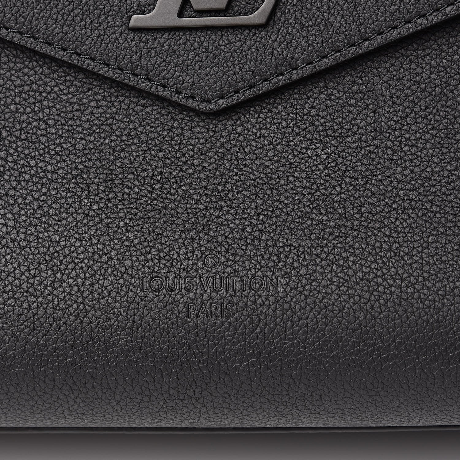 Louis Vuitton Soft Calfskin Lockme Tote MM Black 9 of 12