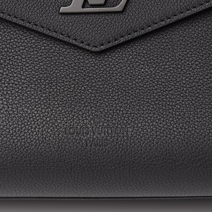 Louis Vuitton Soft Calfskin Lockme Tote MM Black 9 of 12