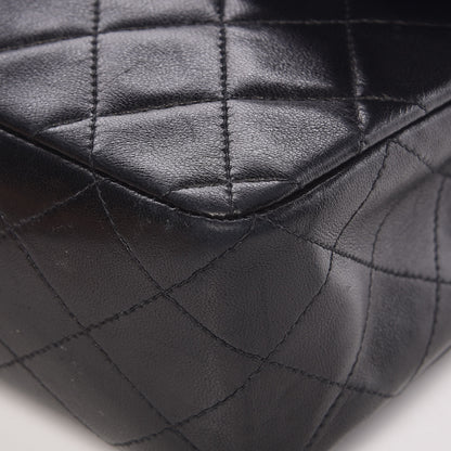 Chanel Lambskin Quilted Medium Double Flap Black 11 of 16
