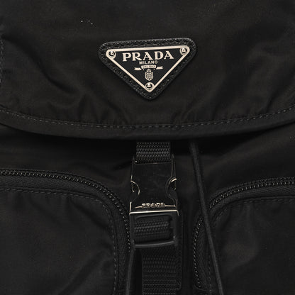 Prada Tessuto Nylon Saffiano Vela Backpack Black 7 of 9