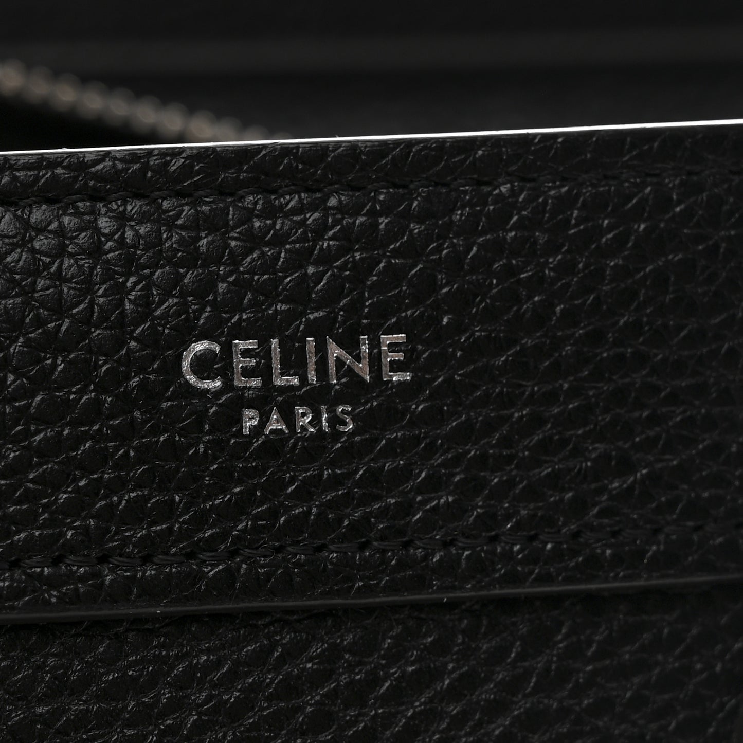 Drummed Calfskin Nano Luggage Black