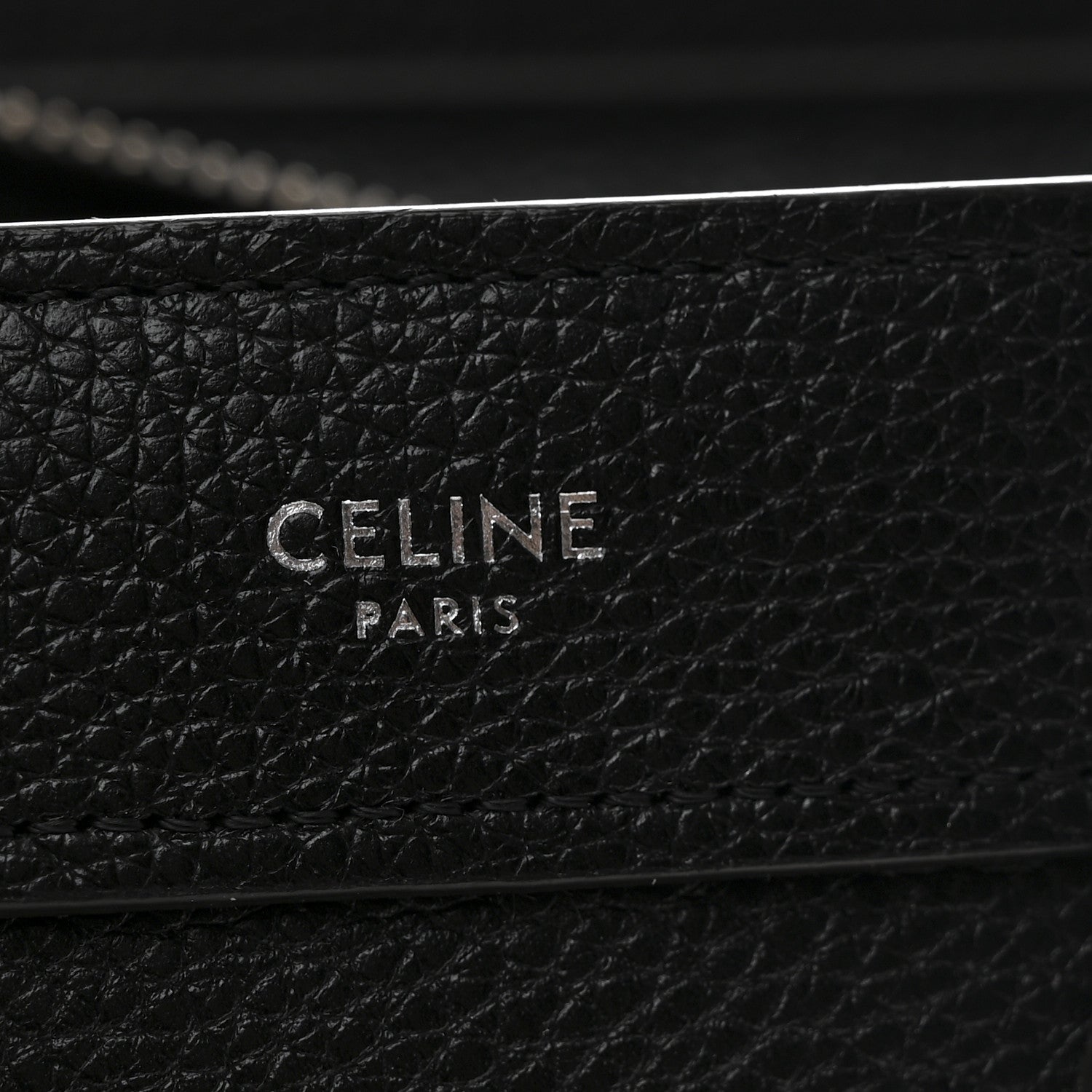 Celine Drummed Calfskin Nano Luggage Black 6 of 11