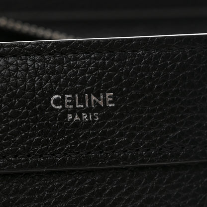 Celine Drummed Calfskin Nano Luggage Black 6 of 11
