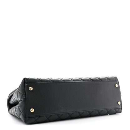 Chanel Caviar Quilted Medium Coco Handle Flap Black 7 of 23