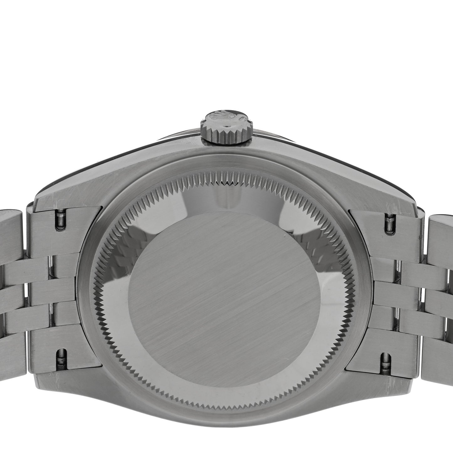 Stainless Steel 18K White Gold 36mm Oyster Perpetual Datejust Watch Bright Black 126234