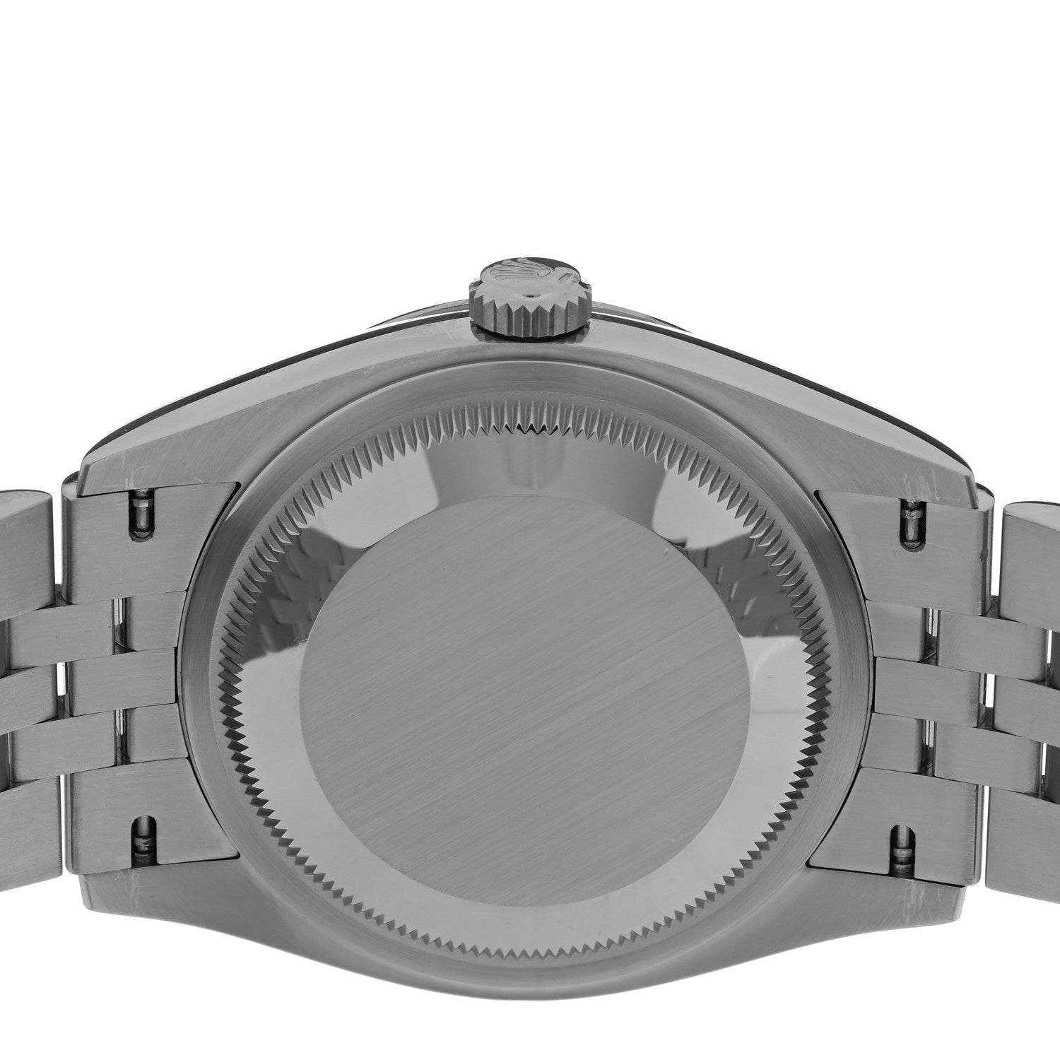 Rolex Stainless Steel 18K White Gold 36mm Oyster Perpetual Datejust Watch Bright Black 126234 4 of 5