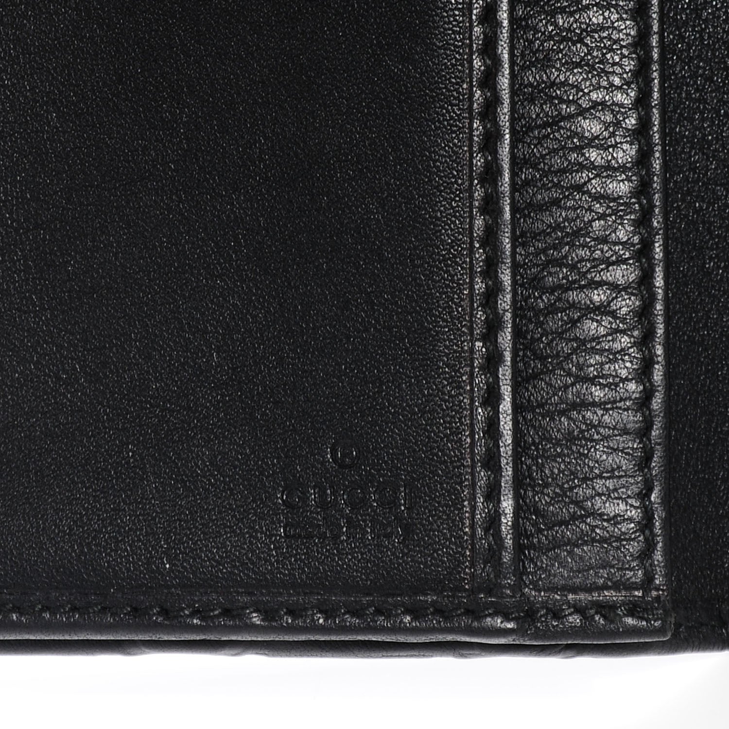Gucci Guccissima Ladies Web Long Wallet Black 5 of 6