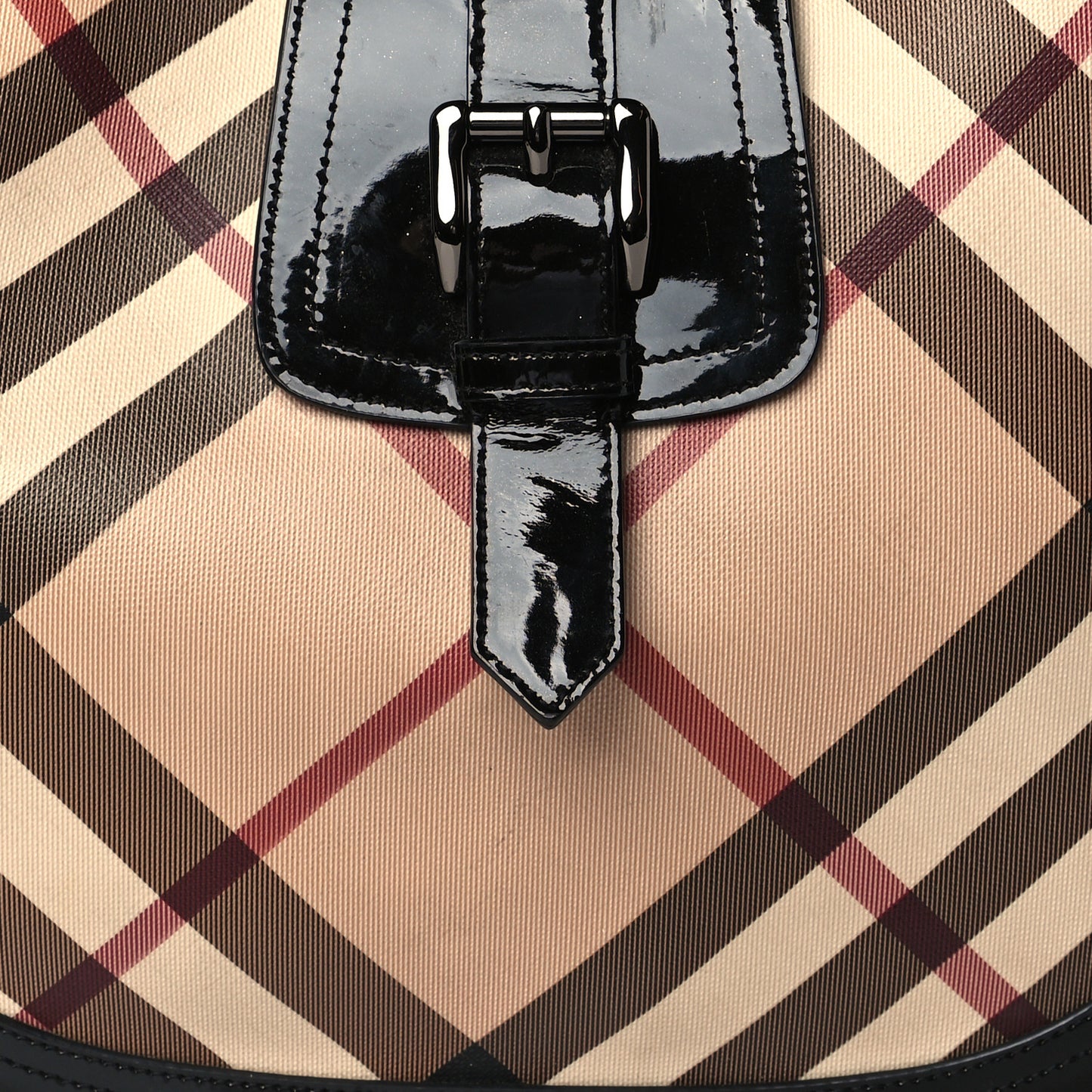Patent Nova Check Brook Hobo Black