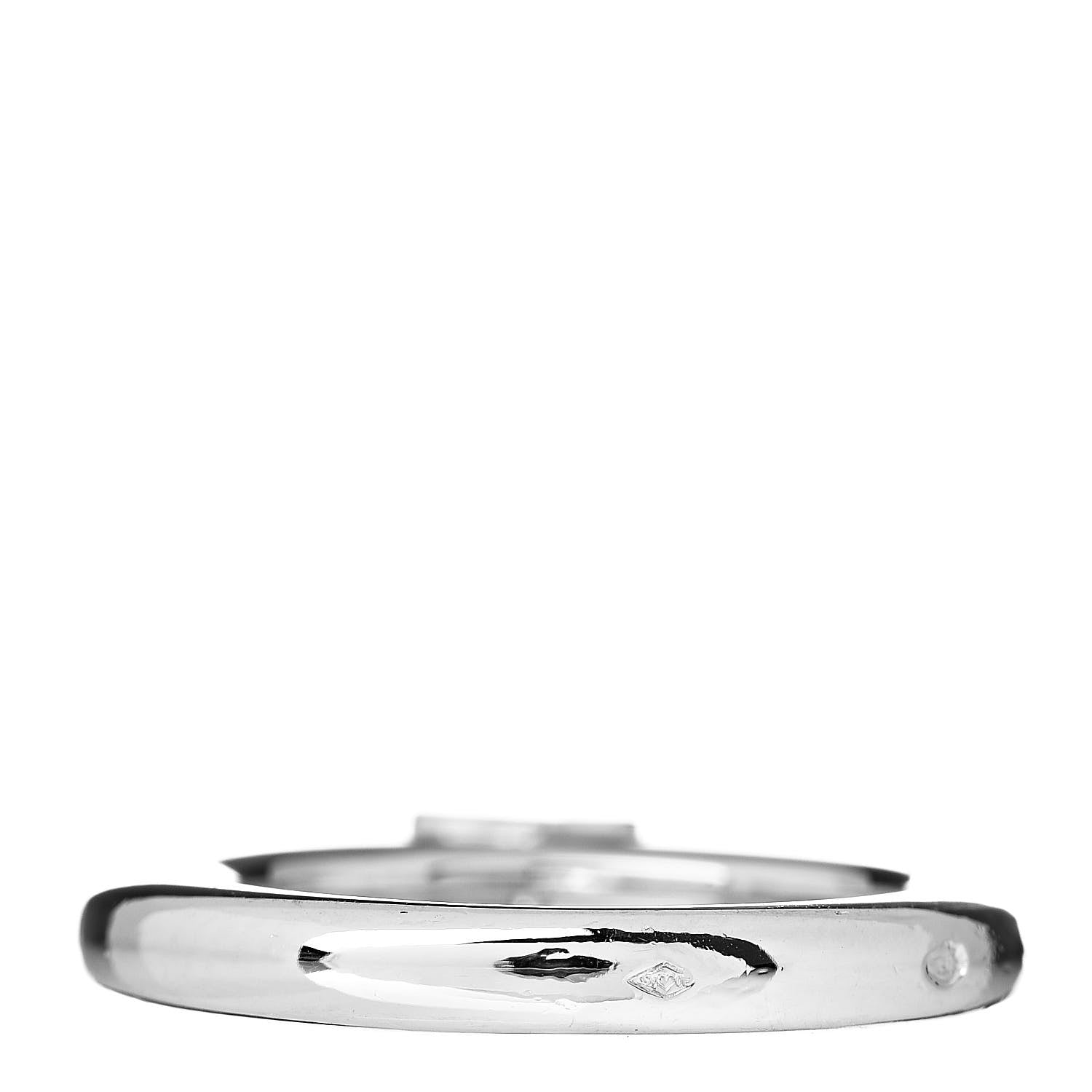 Cartier 18K White Gold Diamond .30ct Louis Ring 49 4.75 4 of 5