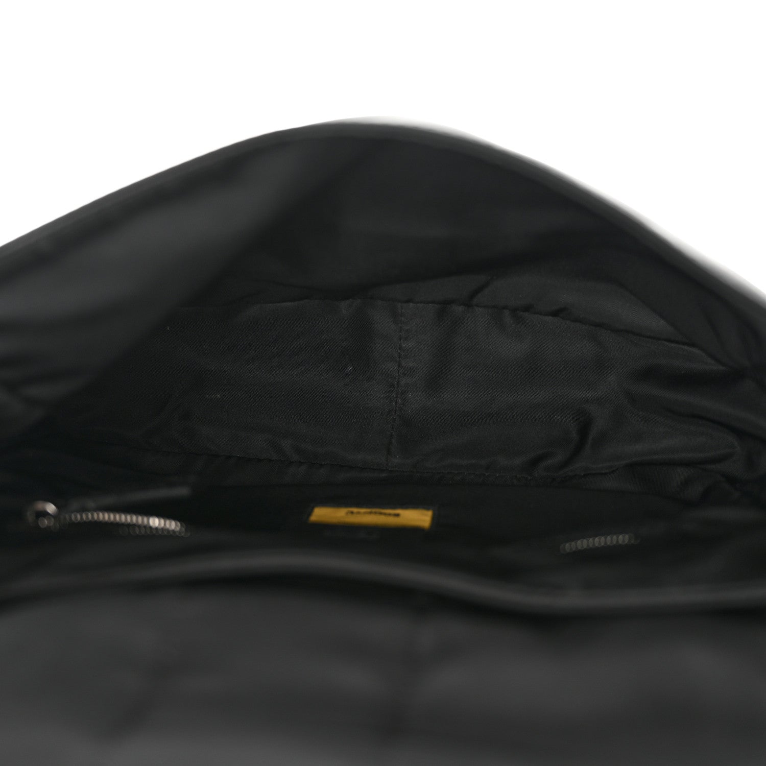 Fendi Econyl Nylon Cuoio Romano Monochrome Medium Baguette Messenger Bag Black 5 of 12