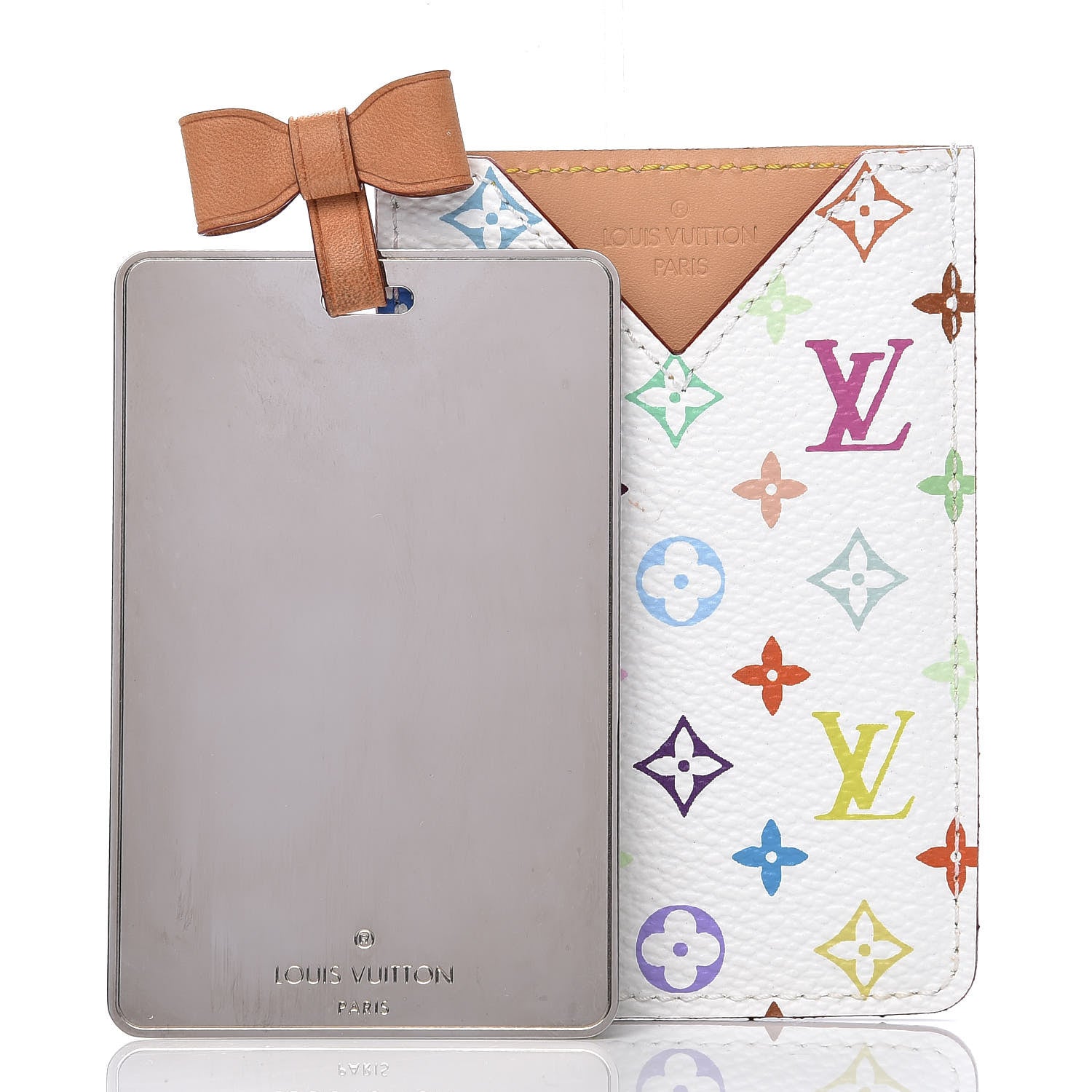 Louis Vuitton Monogram Multicolor Mirror and Case Pouch White 3 of 7