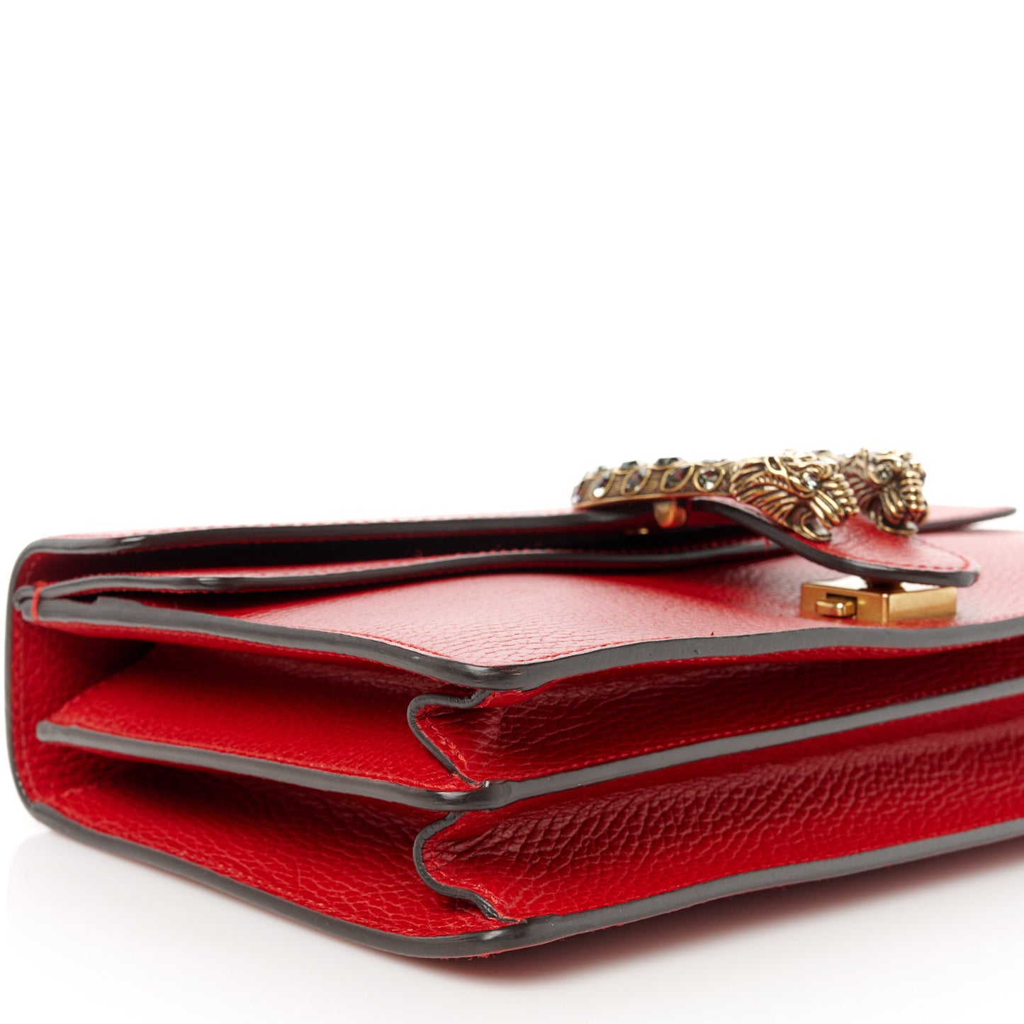Dollar Calfskin Swarovski Crystal Small Dionysus Shoulder Bag Hibiscus Red