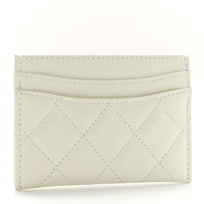 Chanel Caviar Quilted Card Holder White 2 of 8