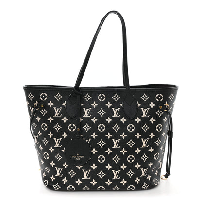 Louis Vuitton Empreinte Spring In The City Neverfull MM Black White Pink 1 of 10