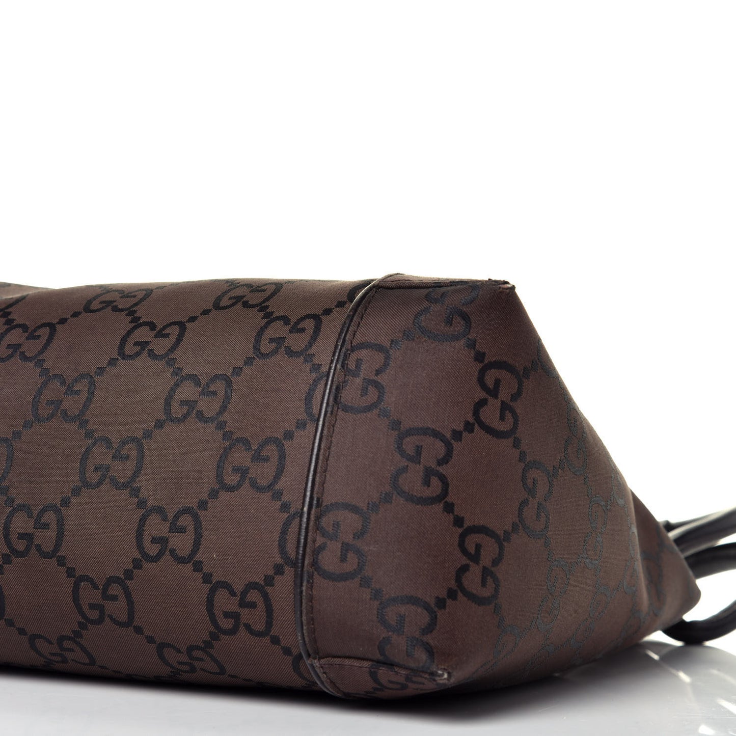 Nylon Monogram Tote Dark Brown
