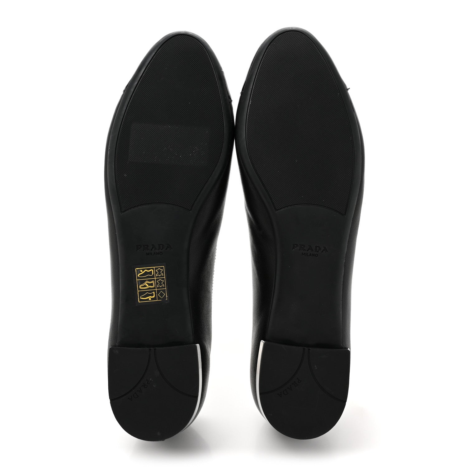 Prada Nappa Vernice Cap Toe Logo Bow Ballerina Flats 38.5 Black 5 of 12