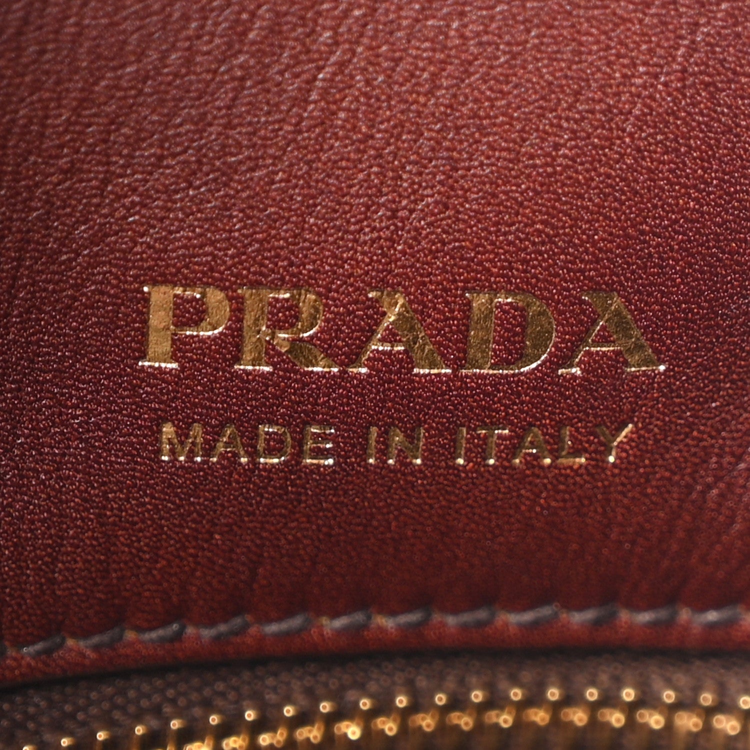 Prada Nappa Large Etude Shoulder Bag Brown 6 of 10