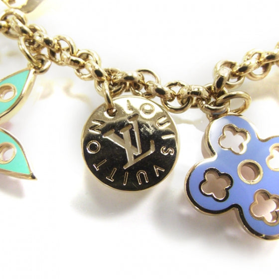 Monogram Multicolor Looping Chain Key Ring