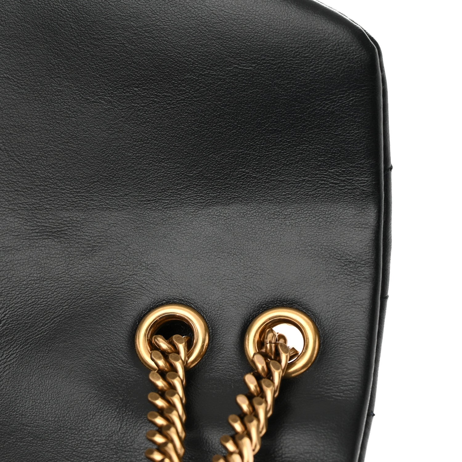 Saint Laurent Calfskin Y Quilted Monogram Small Loulou Chain Satchel Black 8 of 11