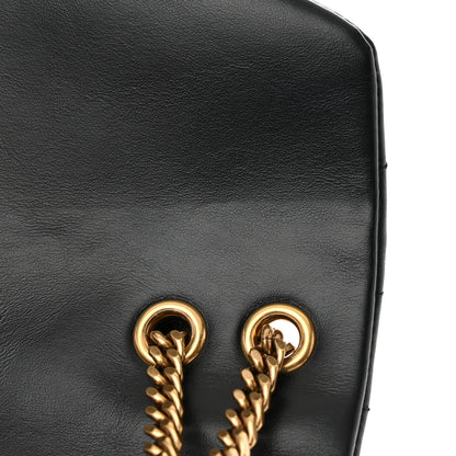 Saint Laurent Calfskin Y Quilted Monogram Small Loulou Chain Satchel Black 8 of 11