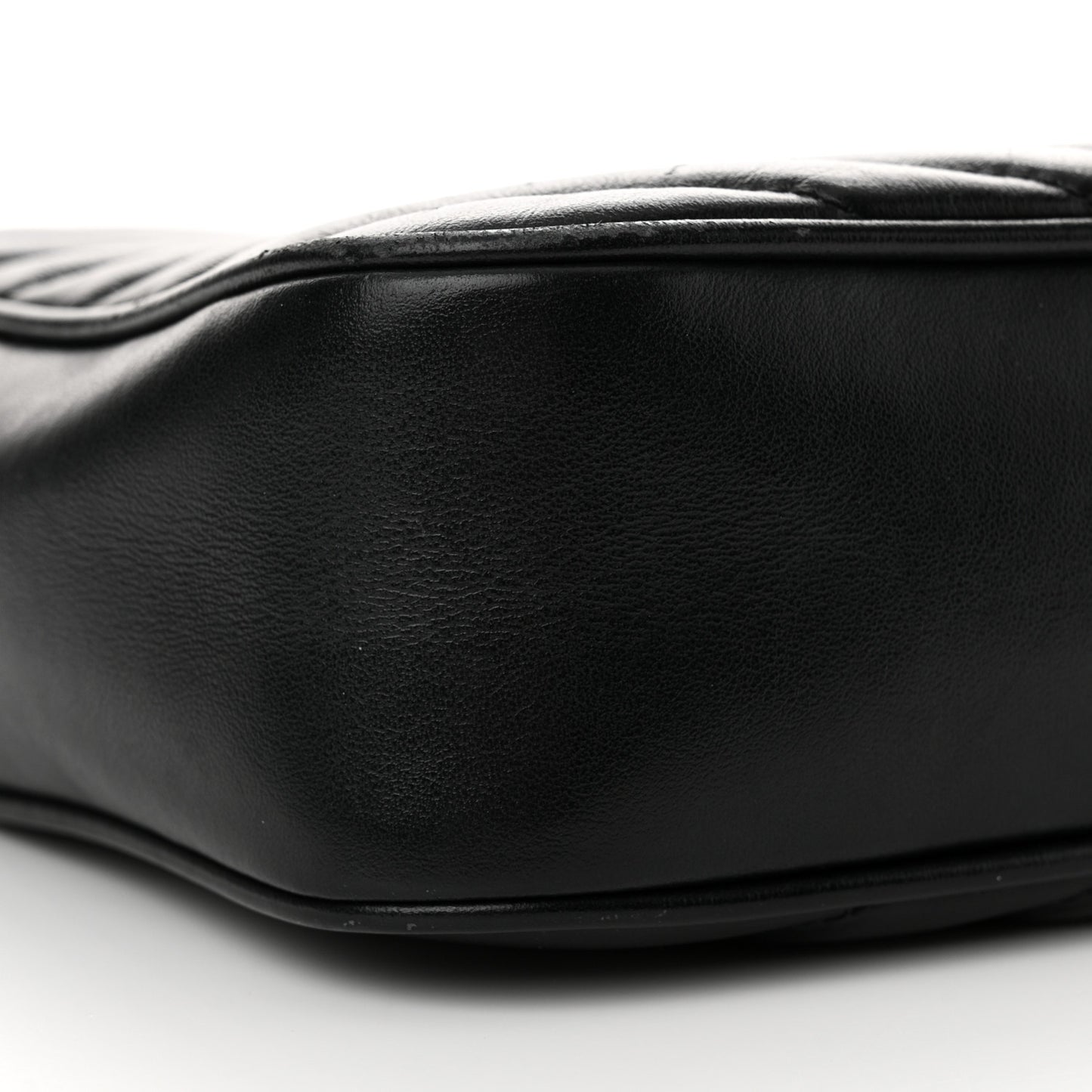 Calfskin Matelasse Monogram Lou Camera Bag Black