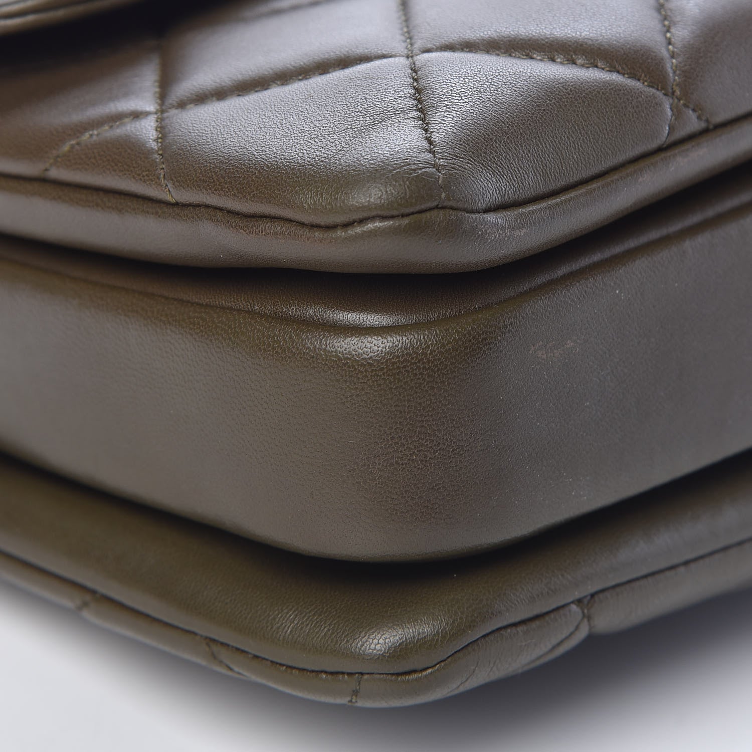 Chanel Lambskin Quilted Small Trendy CC Dual Handle Flap Bag Khaki 8 of 14