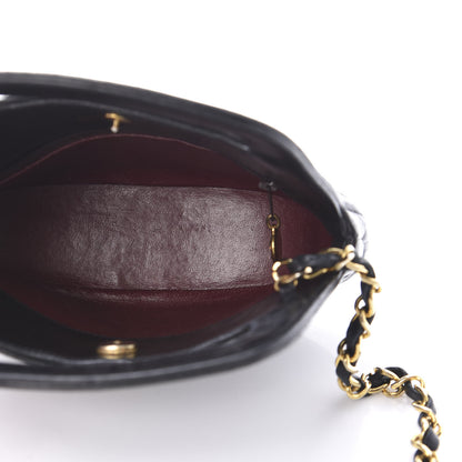 Chanel Lambskin Quilted CC Shoulder Bag Black 5 of 10