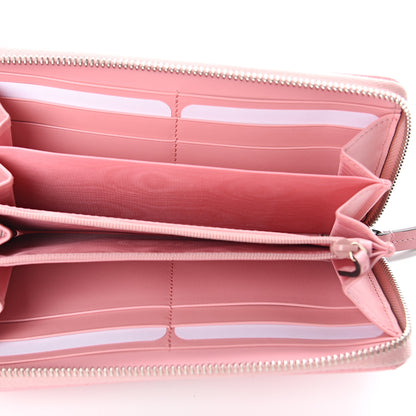 Gucci Calfskin Matelasse GG Marmont Zip Around Wallet Wild Rose 4 of 5
