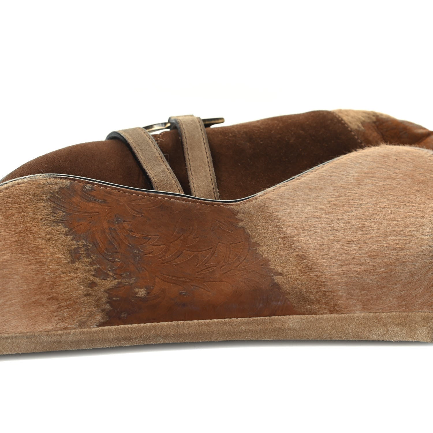 Christian Dior Pony Hair Suede Saddle Bag Brown 11 of 11