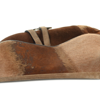 Christian Dior Pony Hair Suede Saddle Bag Brown 11 of 11