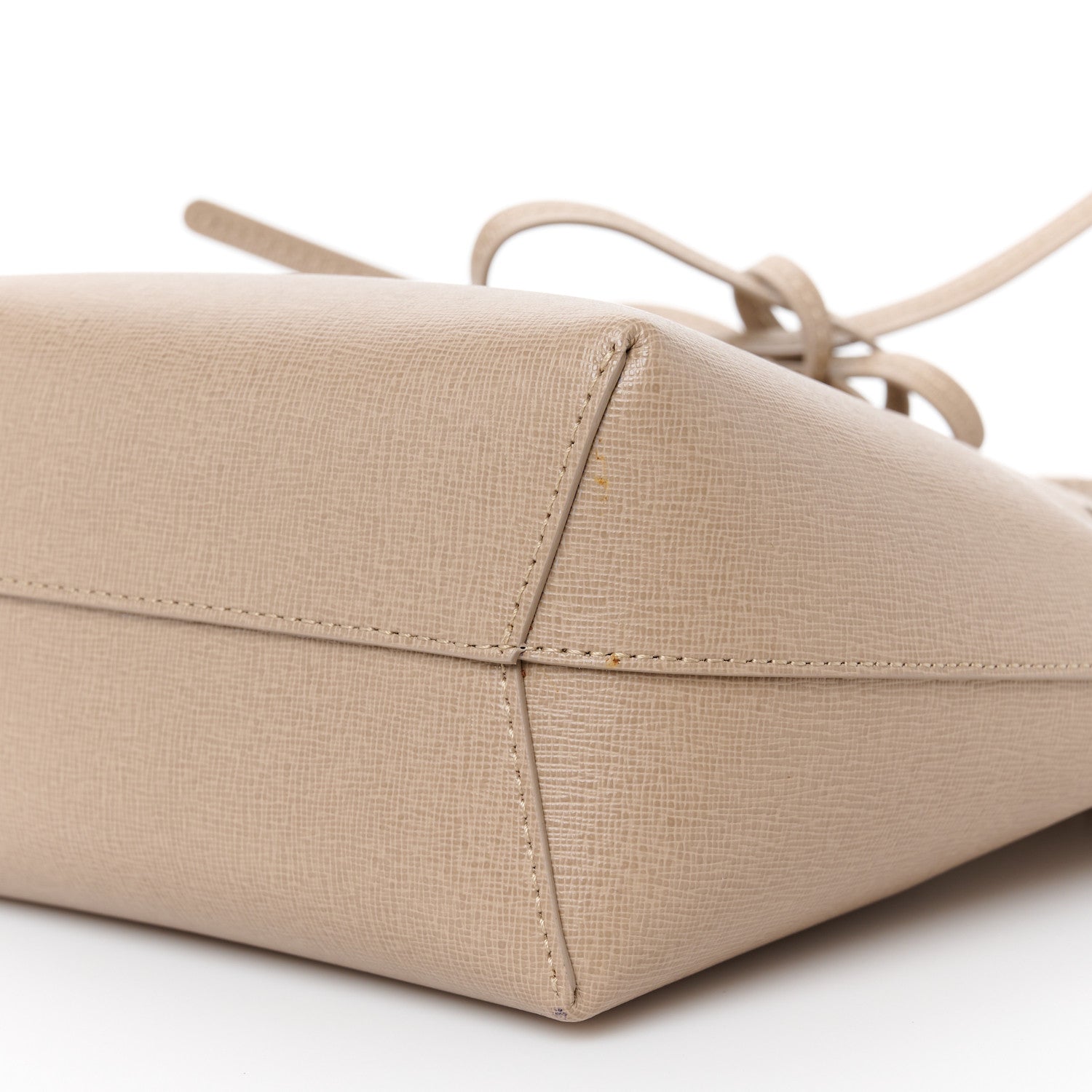 Mansur Gavriel Saffiano Mini Mini Bucket Bag Beige 9 of 9