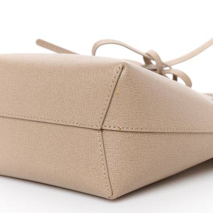 Mansur Gavriel Saffiano Mini Mini Bucket Bag Beige 9 of 9