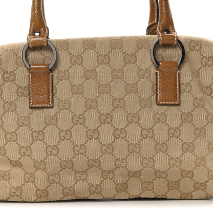 Gucci Monogram Small Boston Brown 15 of 19