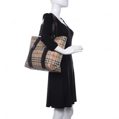 Burberry Haymarket Check Tote Chocolate 2 of 12