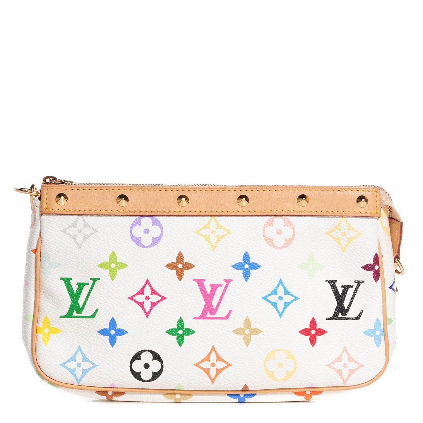 Monogram Multicolor Pochette Accessories White