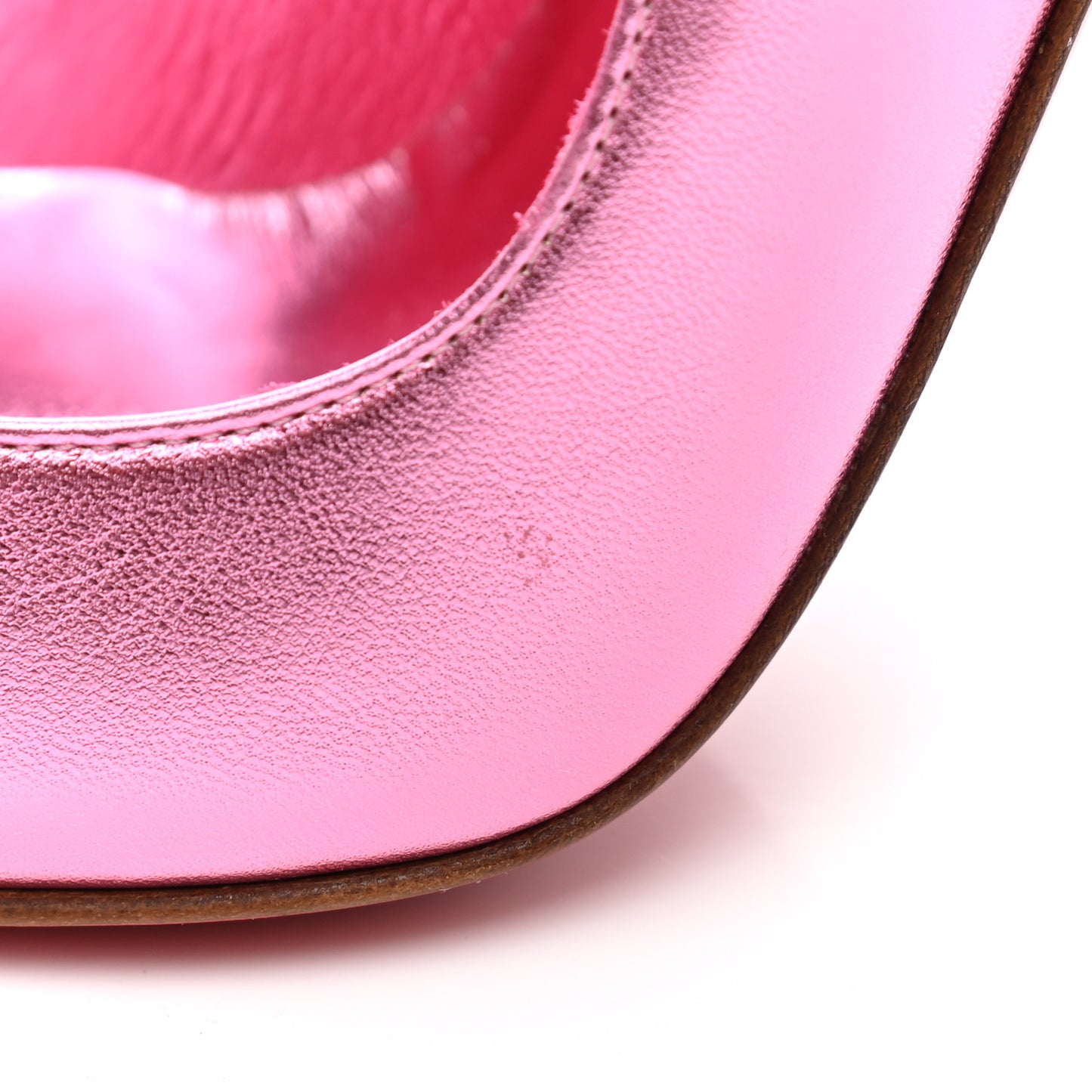 Metallic Patent Hot Chick 100 Pumps 35 Pink