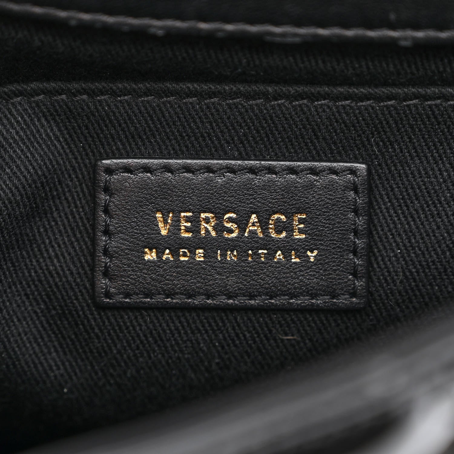Versace Patent Quilted Icon Shoulder Bag Black 6 of 14