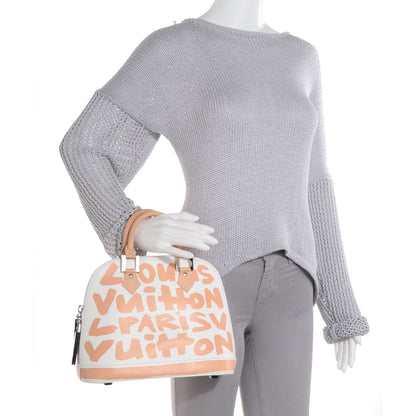 Louis Vuitton Graffiti Alma MM Peach 2 of 7