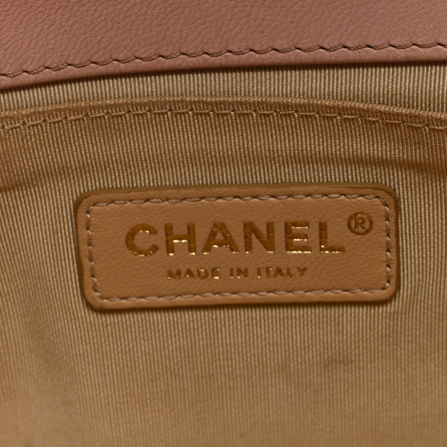 Lambskin Quilted Medium Chain Detail Boy Flap Light Pink