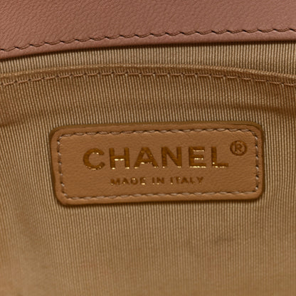 Chanel Lambskin Quilted Medium Chain Detail Boy Flap Light Pink 6 of 11